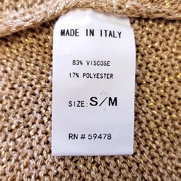 Yunika Gold Loose Knit Stretchy Dress Sleeveless - Picture 5 of 5